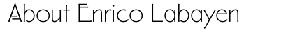 About Enrico Labayen